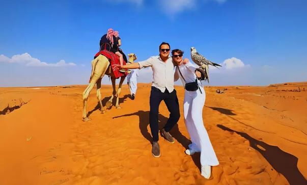 Happy Adventures | Abu Dhabi Desert Safari with Central/Home or Hotel Pickup, Dinner, and Live Shows