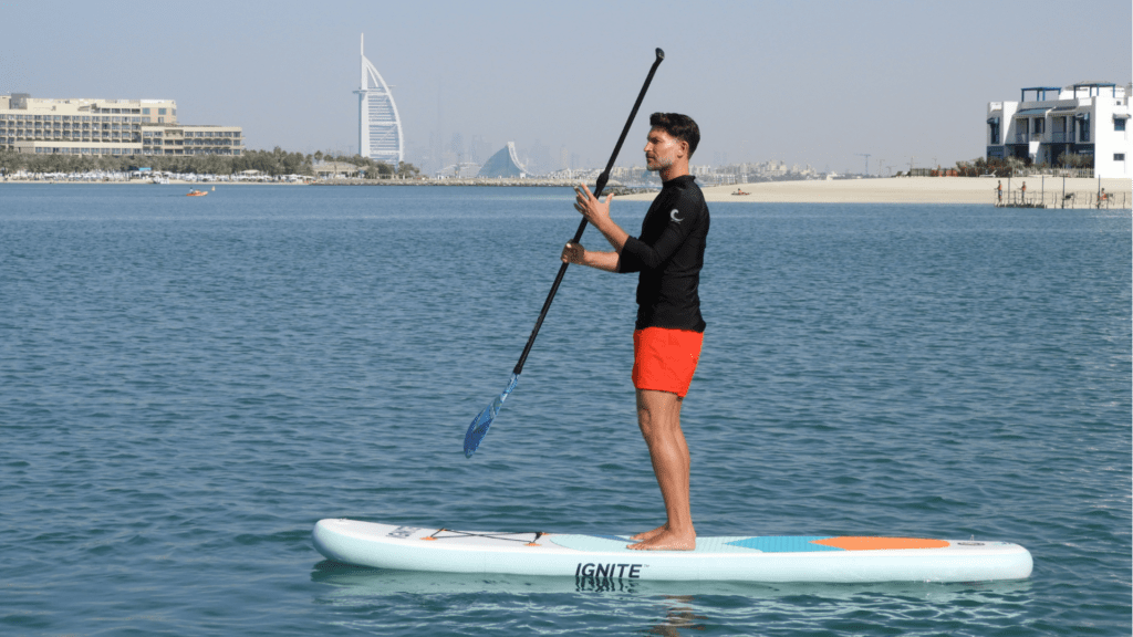 Stand Up Paddle Boarding (SUP) on The Palm Jumeirah - Rental for One Hour For 1