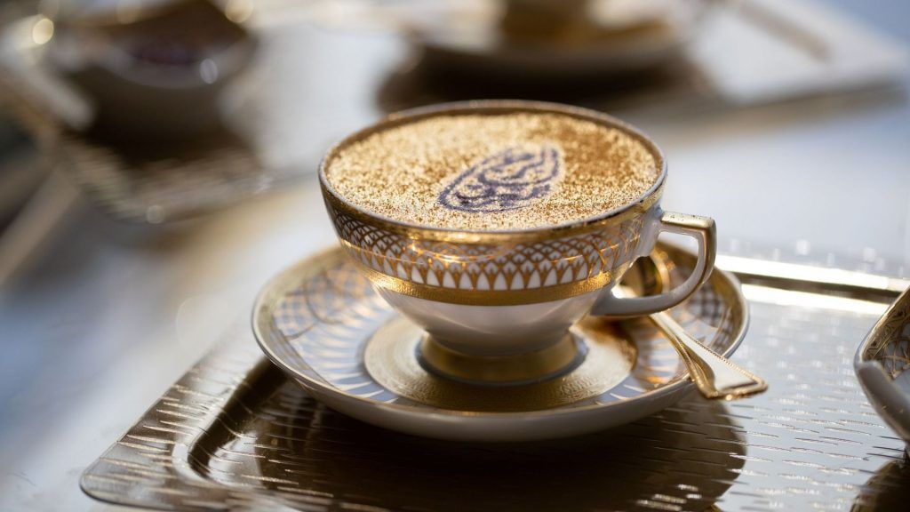 Inside Burj Al Arab Tour Including a Gold Cappuccino at UMA Lounge For 1