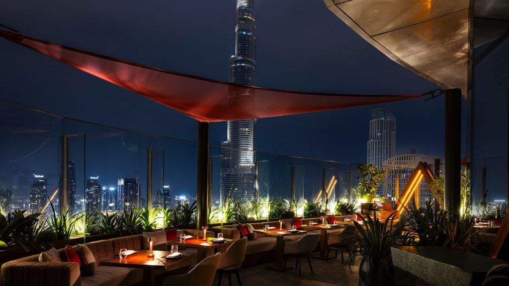 Set Menu Dinner at CÉ LA VI with selected beverages and Burj Khalifa views For 1