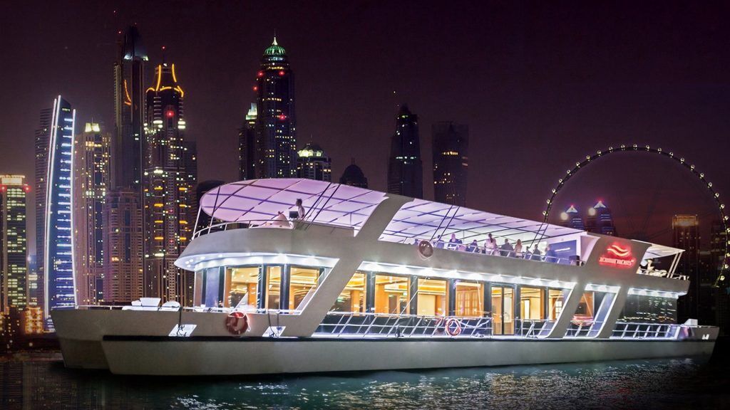 Dubai Marina Dinner Cruise with Live Music - 90 Mins For 1